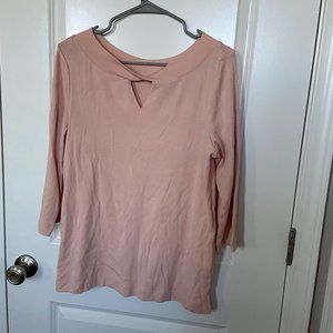 Chico's Pima Twist Neck Top